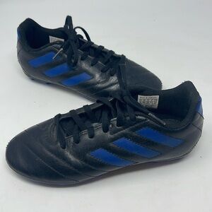ADIDAS: Outdoor Soccer Cleats, Kids Size 3. Blue/Black